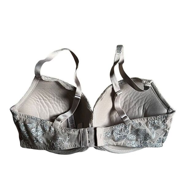 victoria’s Secret Lace Silver Push Up Shine Crystal Bra 34D - Picture 12 of 16